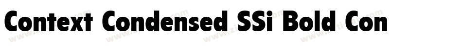 Context Condensed SSi Bold Condensed字体转换